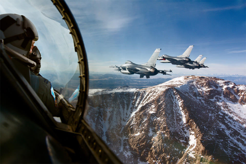 f-16 falcon with a view that will leave you breathless