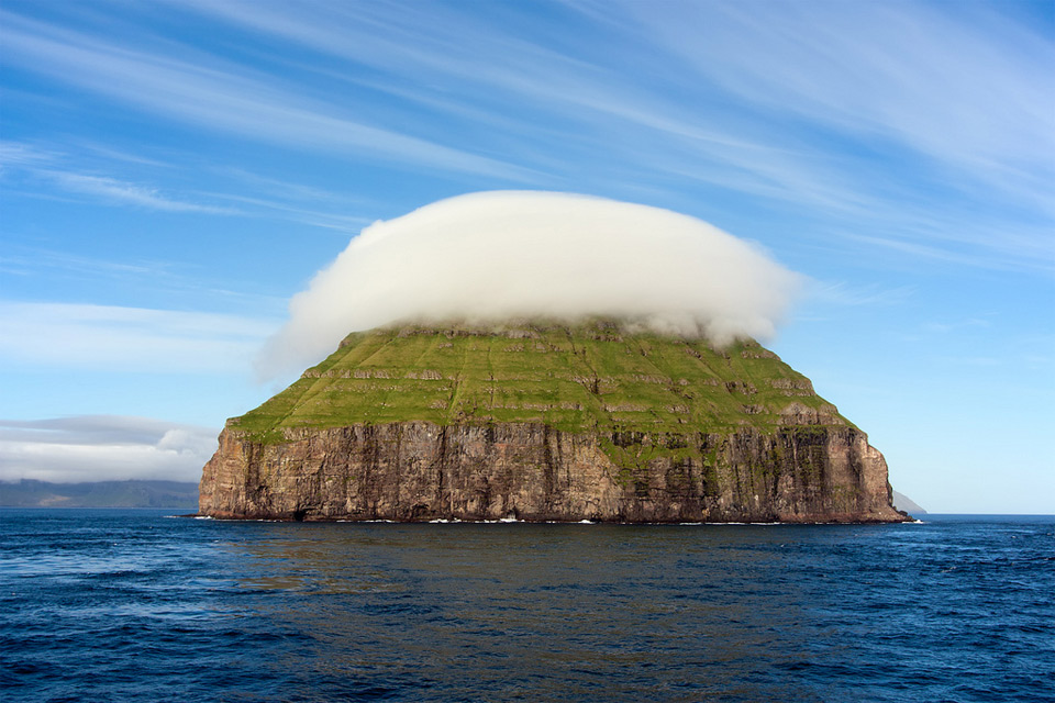 cloudy faroe island