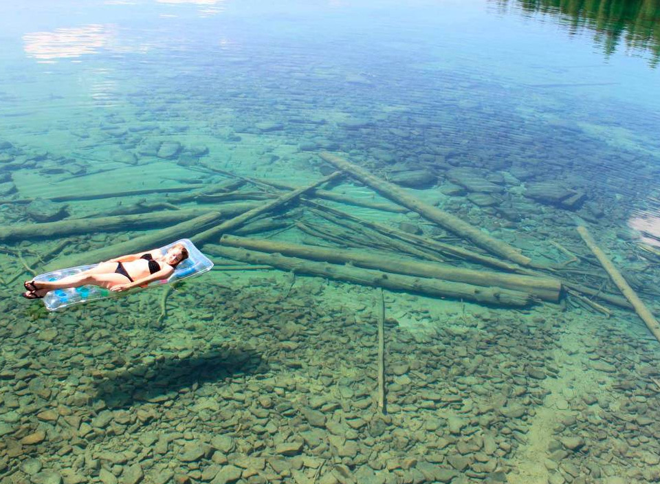 transparent water of montana