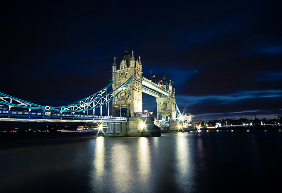 tower bridge at night, london