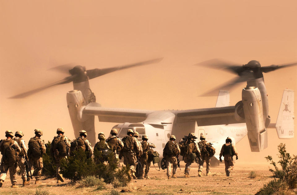 marines going into tiltrotor squadron