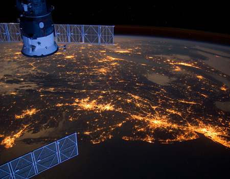 eastern coast of united states from space