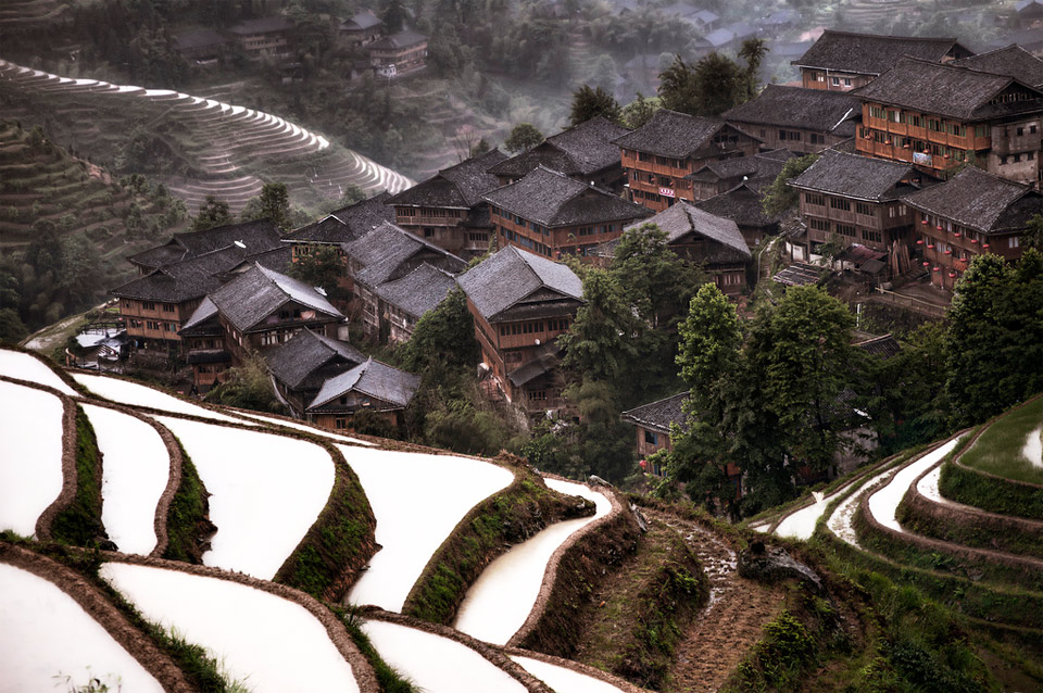 hidden mountain village in china