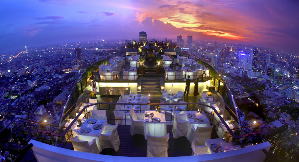 view from the restaurant, bangkok