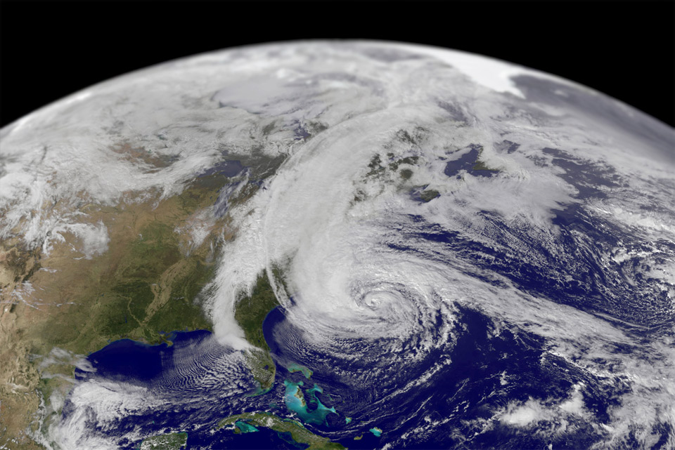 sandy, largest hurricane in atlantic history