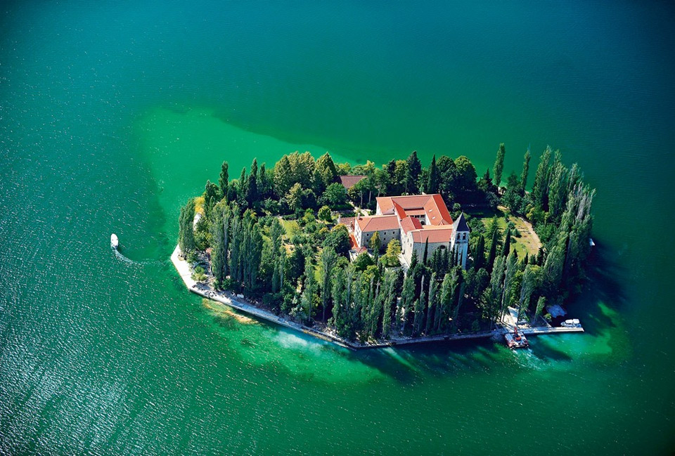 visovac island, croatia