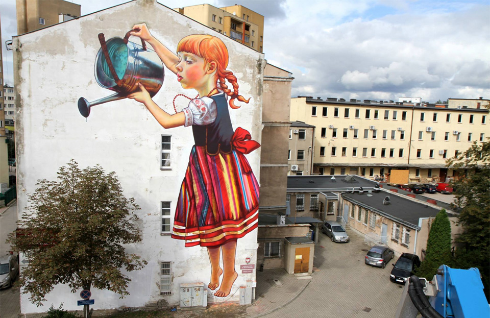 amazing mural in poland