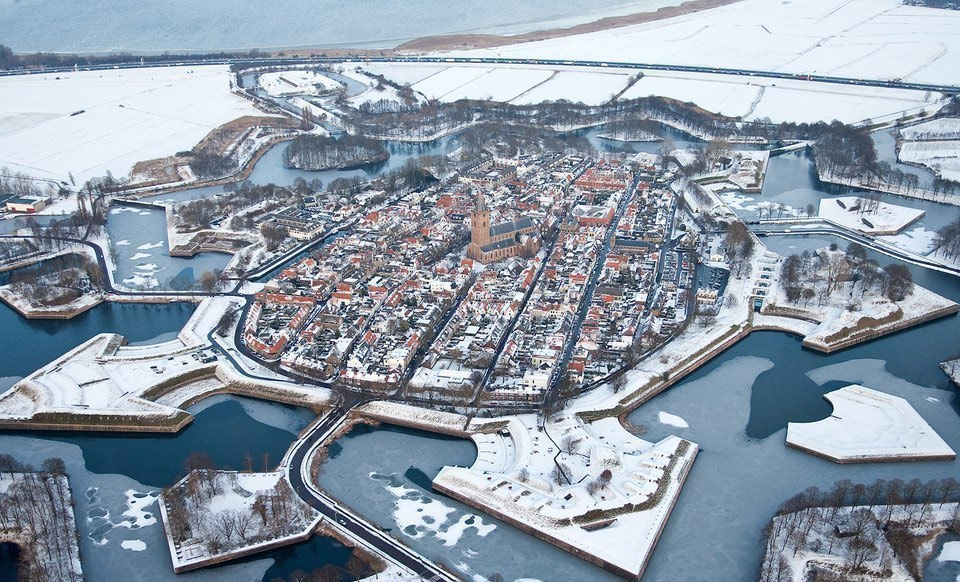 fort bourtange at winter, holland