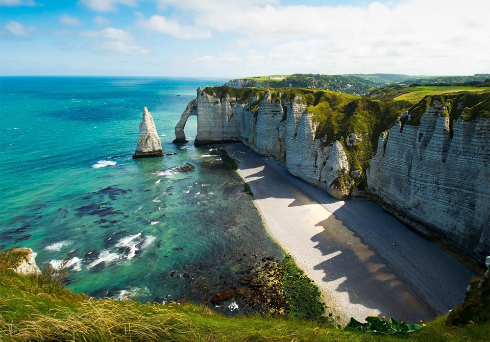 cliffs of etretat and yport, france