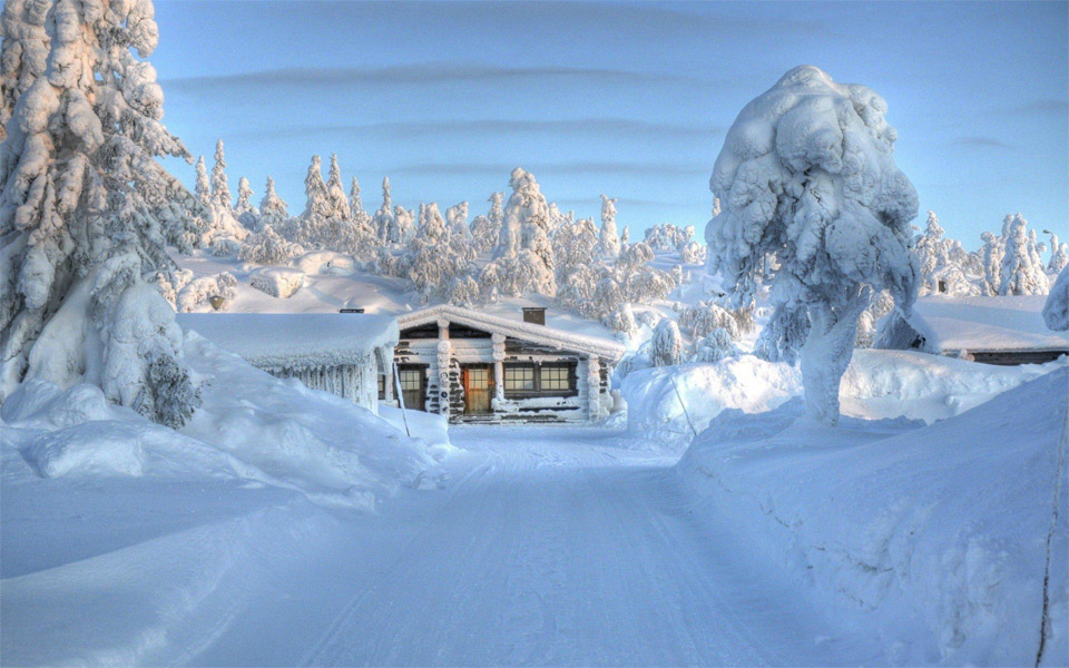 magical winter in finland