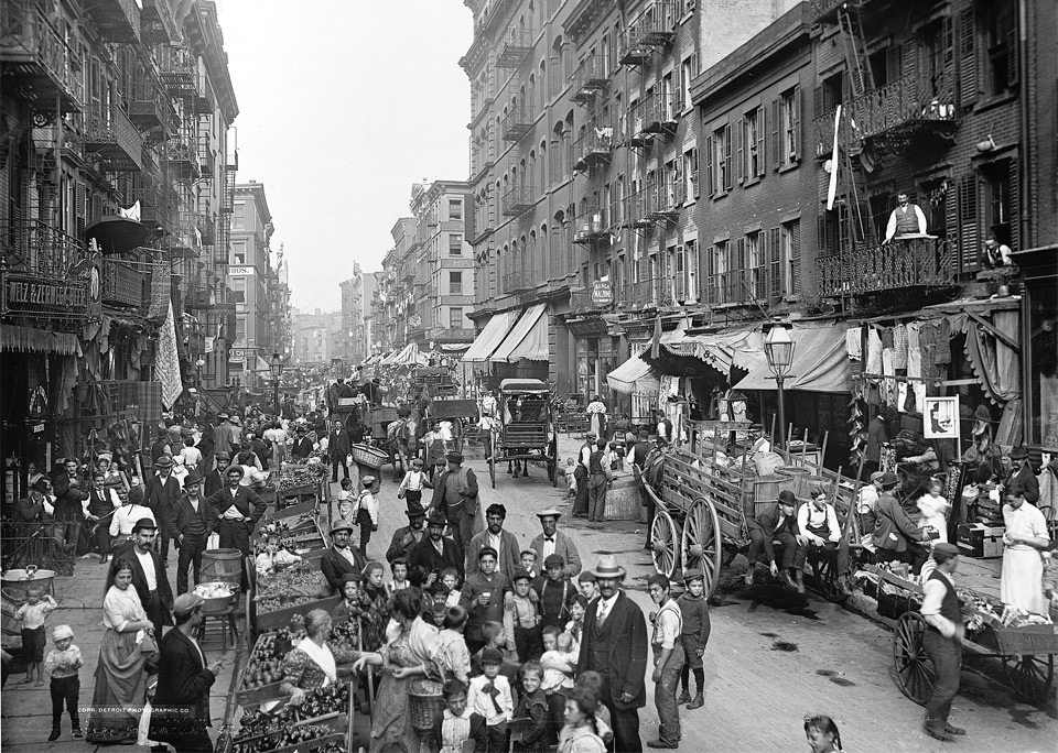 streets of new york in 1900