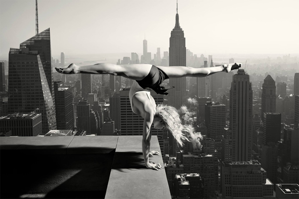 dancing on top of the new york city