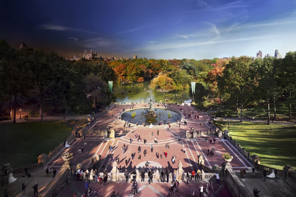 bethesda-fountain,-central-park,-new-york-day-to-night