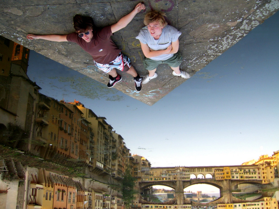 forced perspective, florence, italy