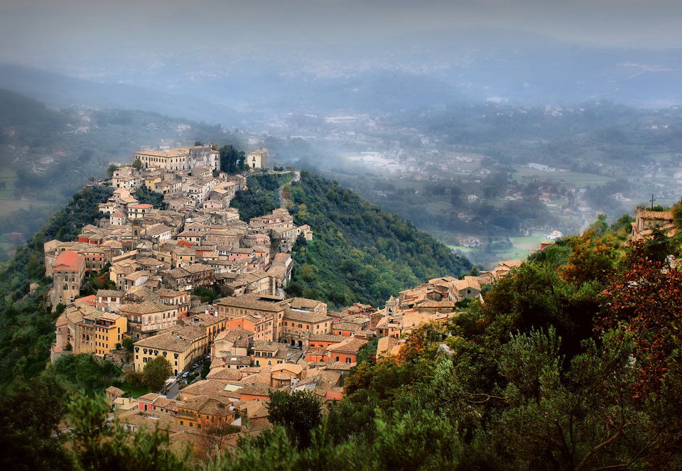 small town in the hills, arpino, italy