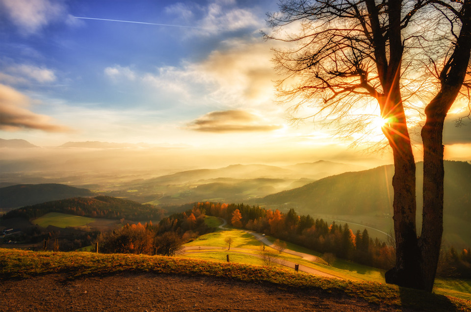 sunrise in austria