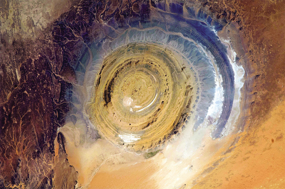 “eye of the sahara”, a geological phenomenon