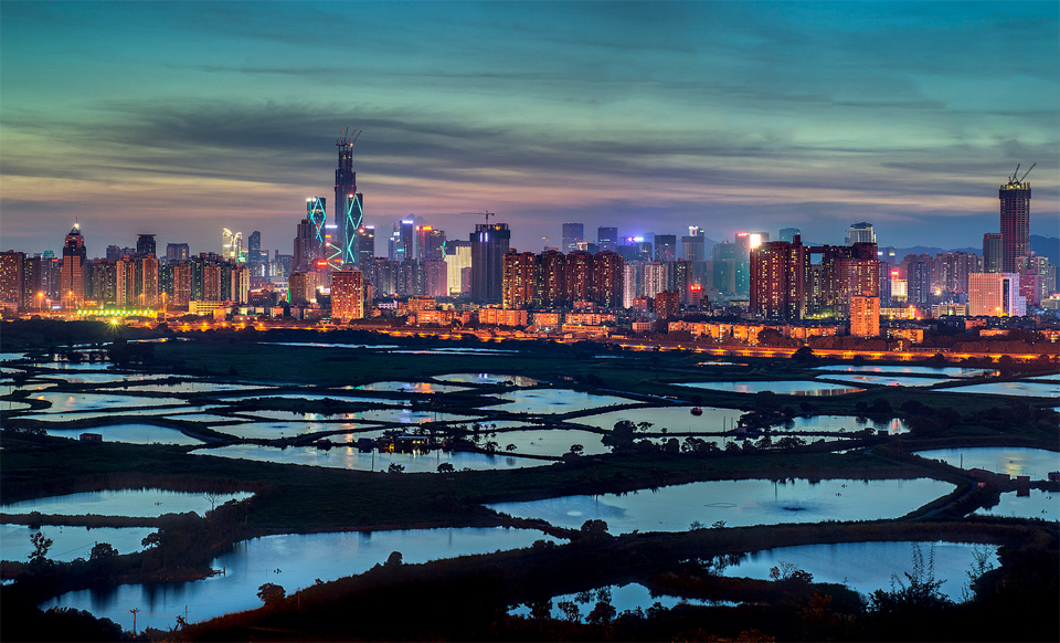 A View on City of Shenzen, China