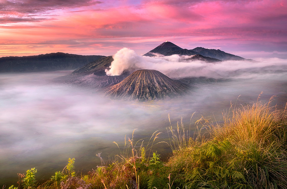 Clouds Over Bromo Volcano, Indonesia