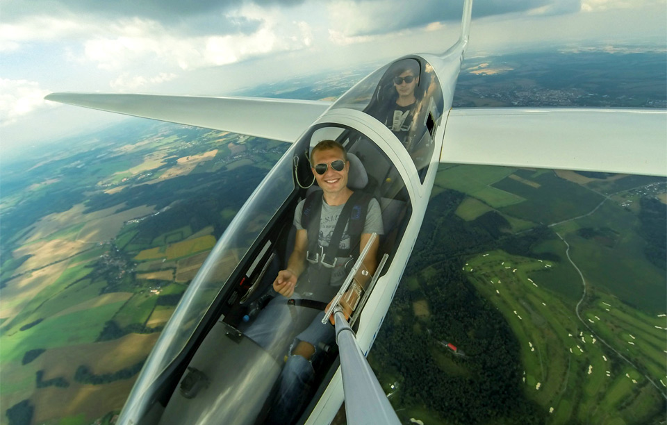 A Selfie From Heavier-Than-Air Aircraft