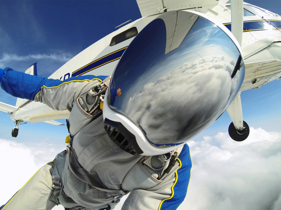 Awesome Skydive Selfie