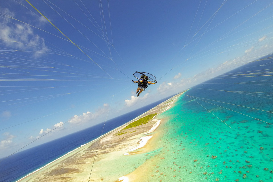 Paragliding In The South Pacific
