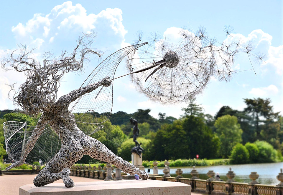 Steel Wire Fairy Sculpture, England
