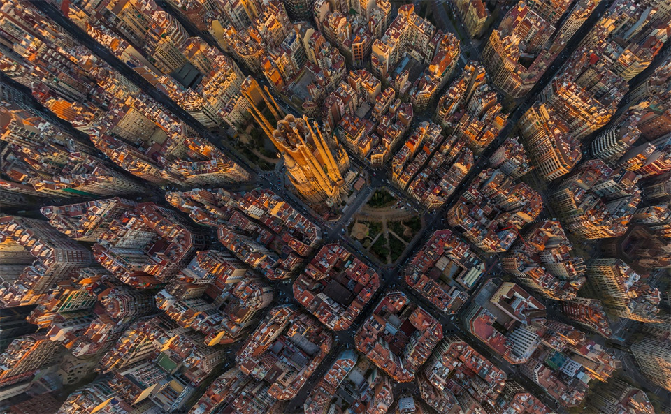 Sagrada Família And Barcelona From Above