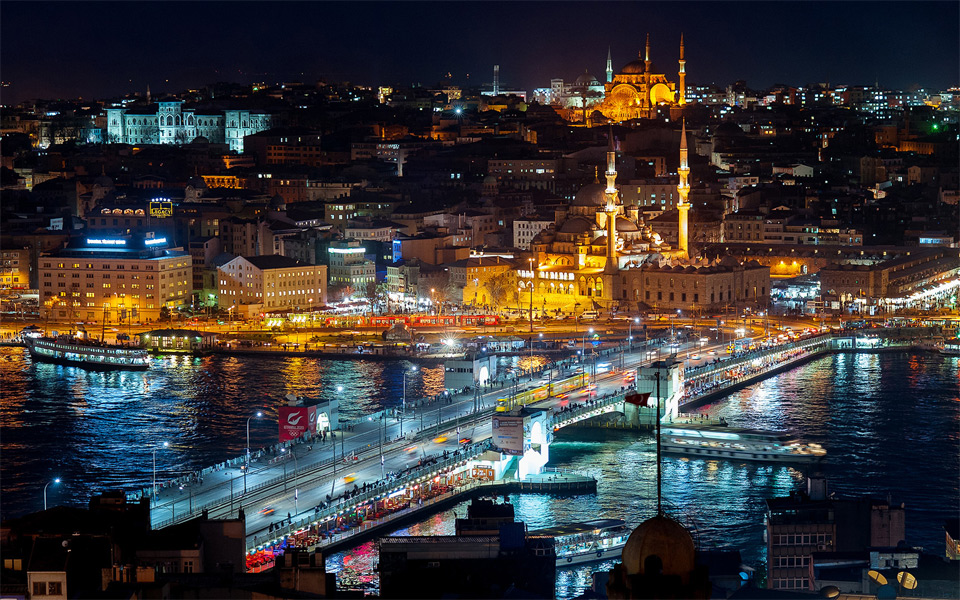 Istanbul At Night, Turkey