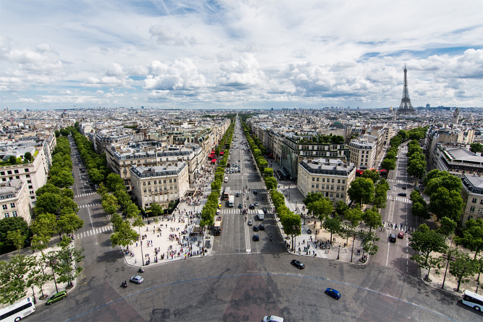 View From The Arc De Triomphe, Paris