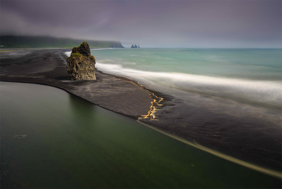 Black Sand Of Iceland Photo