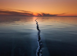 Lake Baikal Surface Crack