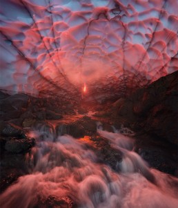 Ice Cave Under A Volcano, Kamchatka, Russia