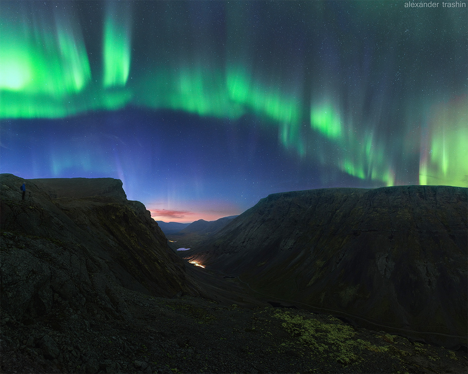 Northern Lights Over Khibiny Mountains, Russia