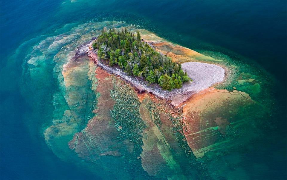 Small Island Of Lake Superior