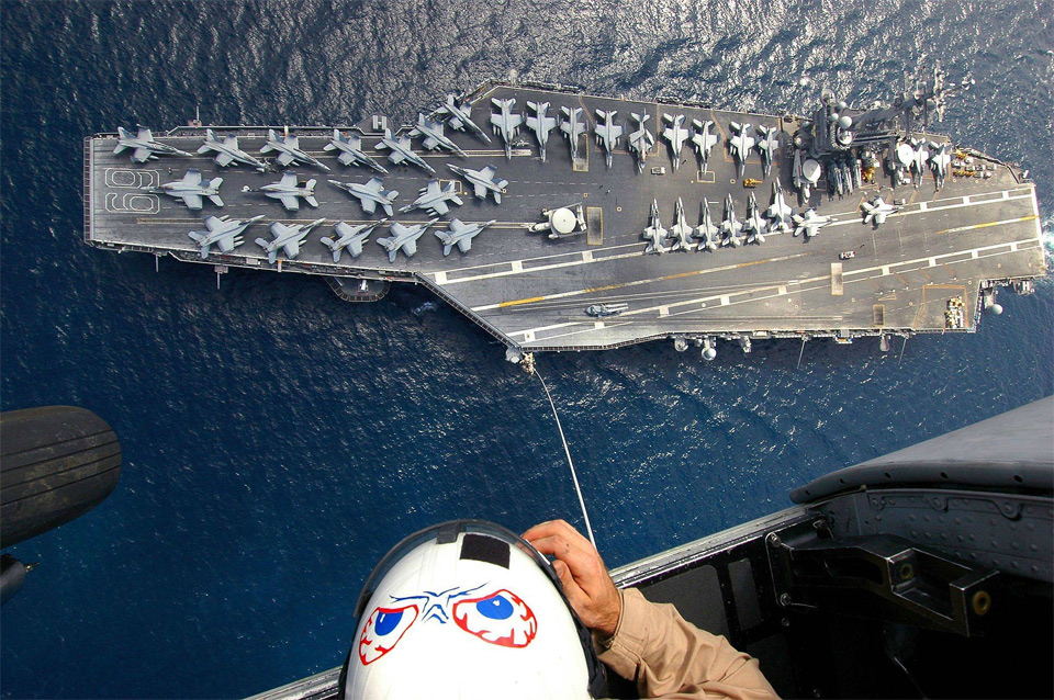 Awesome View Of An Aircraft Carrier