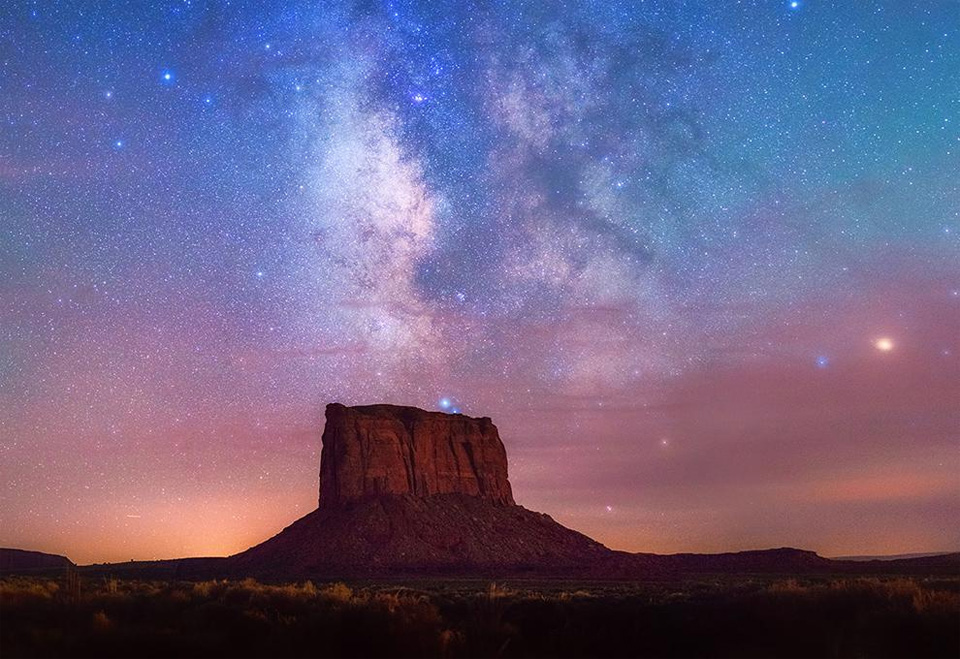 Stars Over Monument Valley