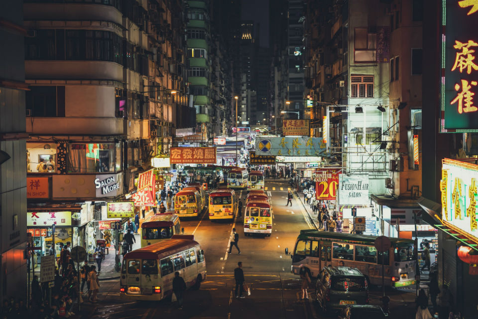 Hong Kong Streets at Night