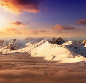 Stunning Mountain Scenery of Swiss Alps