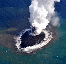 New Volcano Raises A Island South Of Japan