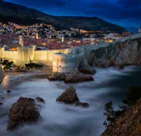 A View At Dubrovnik At Night, Croatia