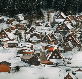 Winter Wonderland In Shirakawa Village, Japan