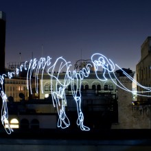light graffiti – mythical mammoth