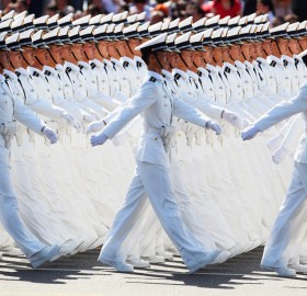 chinese sailors march