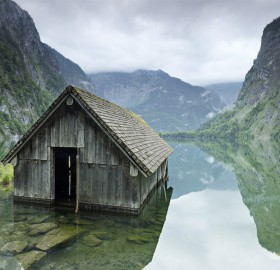 german fishing hut