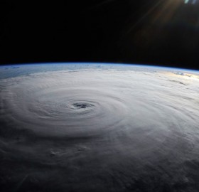 hurricane danielle from space station