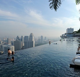 singapore`s sky park pool