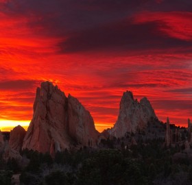 spectacular sunrise, gods park, colorado