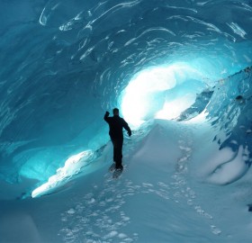 ice tunnel of antarctica