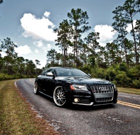 audi s5 on the road